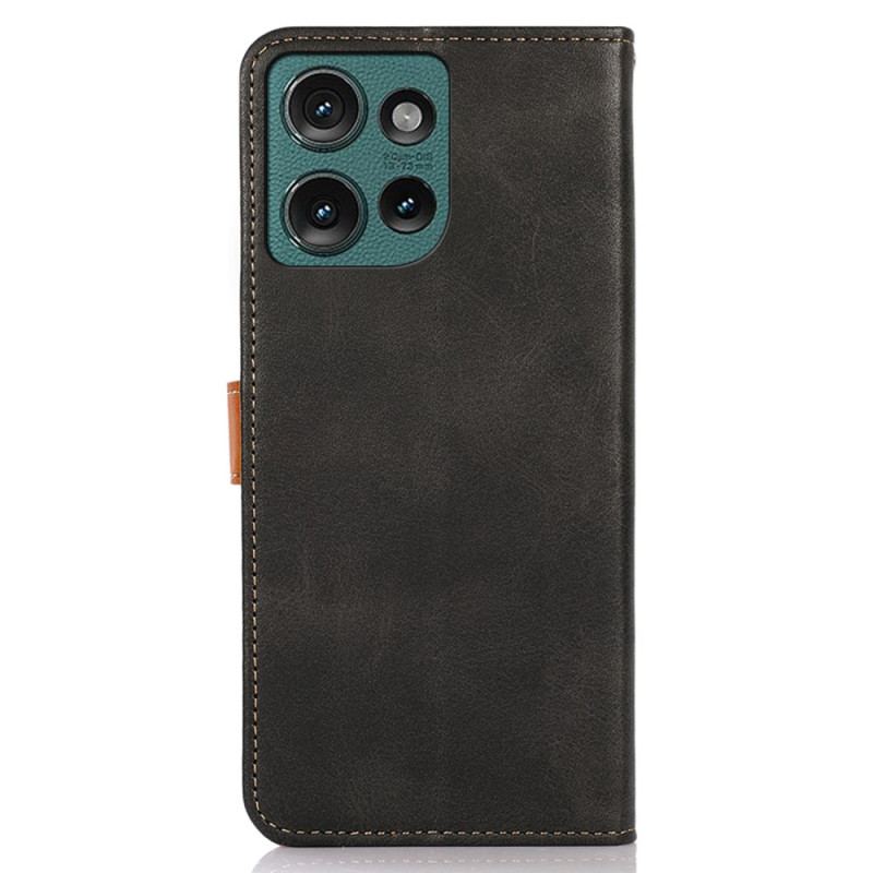 Flip Cover Motorola Edge 50 Guldlås Khazneh