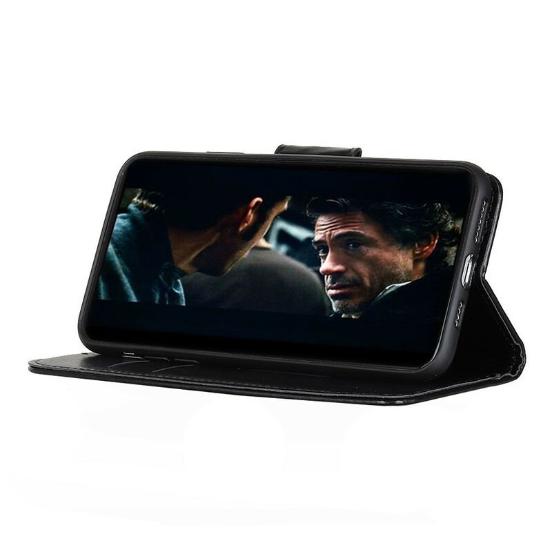 Flip Cover Samsung Galaxy Note 10 Lite Klassisk Lædereffekt