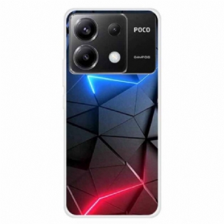 Cover Xiaomi Redmi Note 13 Pro 5g Rødt Og Blåt Mønster