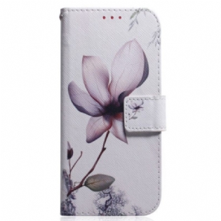 Flip Cover Realme C35 Lyserød Blomst