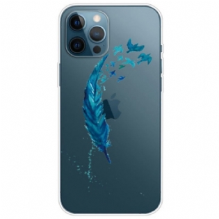 Cover iPhone 14 Pro Gennemsigtig Fjer