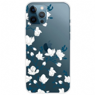 Cover iPhone 14 Pro Sømløse Hvide Blomster