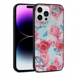 Mobilcover iPhone 14 Pro Blomster I Kunstlæder