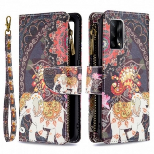 Flip Cover Oppo A74 4G Elefant Lynlåslomme