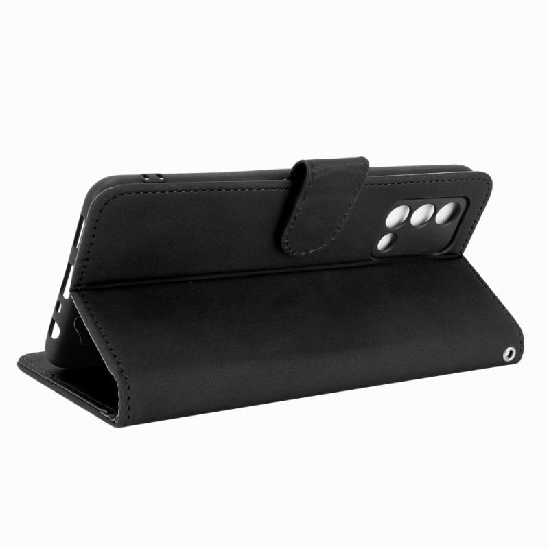 Flip Cover Oppo A74 4G Farvet Skin-touch