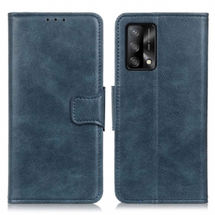 Flip Cover Oppo A74 4G Vendbar Lås I Lædereffekt