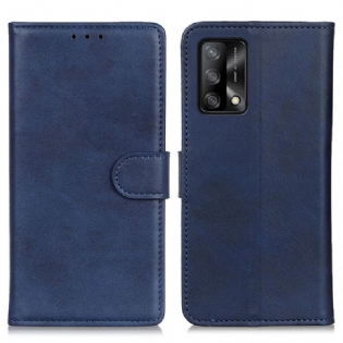 Læder Cover Oppo A74 4G Mat Retro Lædereffekt