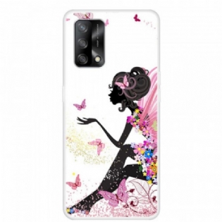 Mobilcover Oppo A74 4G Blomsterfe