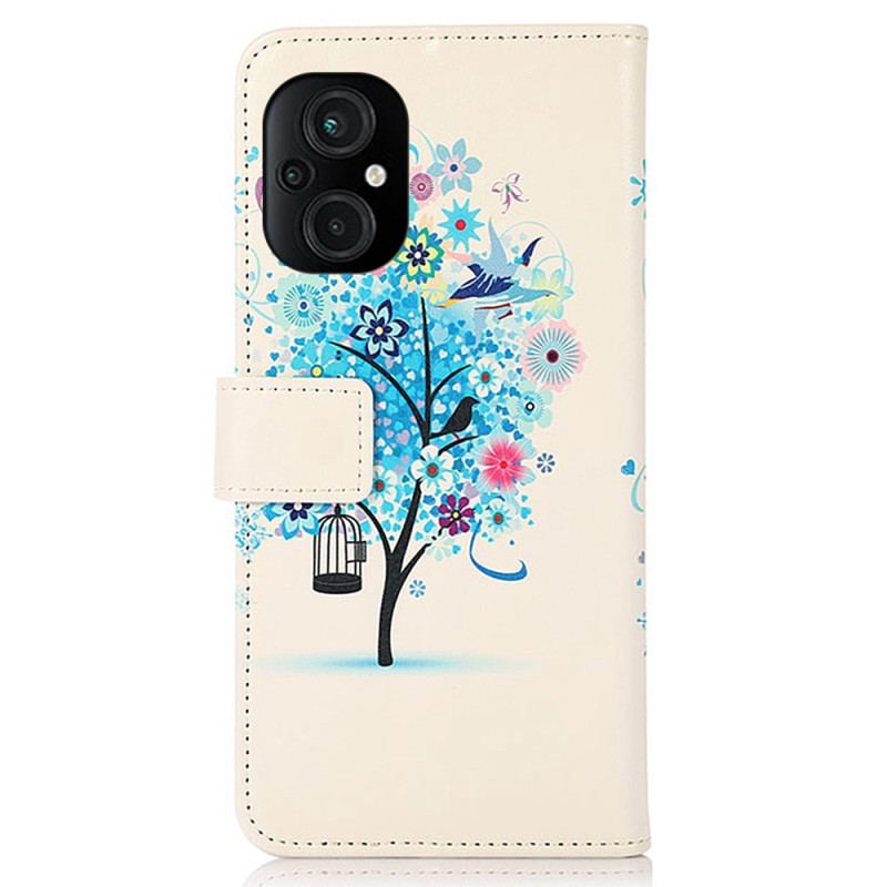 Flip Cover Poco M4 5G Blomstrende Træ