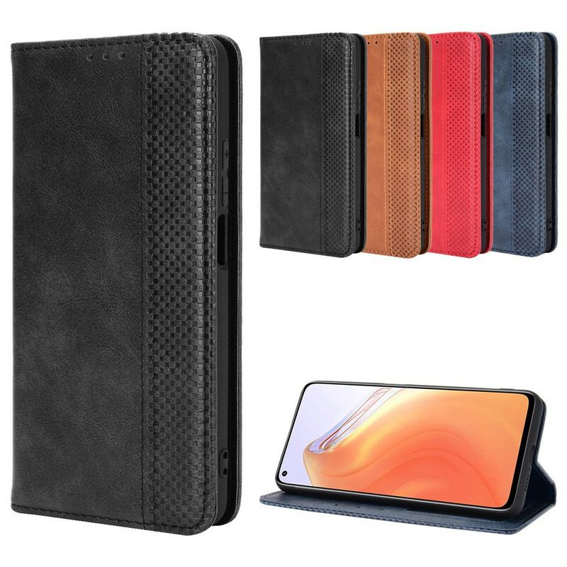 Cover Xiaomi Mi 10T / 10T Pro Flip Cover Stiliseret Vintage Lædereffekt