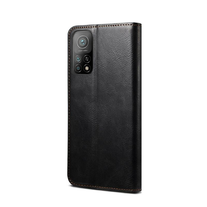 Cover Xiaomi Mi 10T / 10T Pro Flip Cover Voksbehandlet Kunstlæder