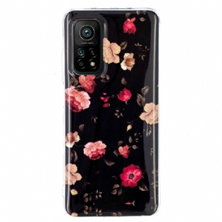 Cover Xiaomi Mi 10T / 10T Pro Fluorescerende Blomsterserie