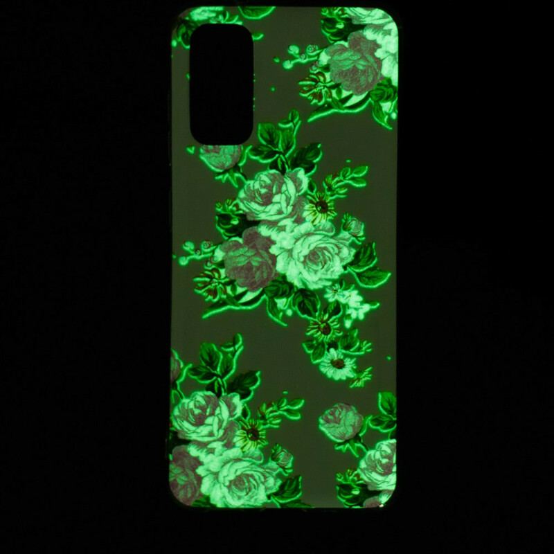 Cover Xiaomi Mi 10T / 10T Pro Fluorescerende Liberty-blomster