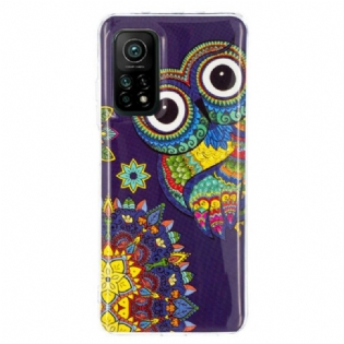 Cover Xiaomi Mi 10T / 10T Pro Fluorescerende Ugle Mandala