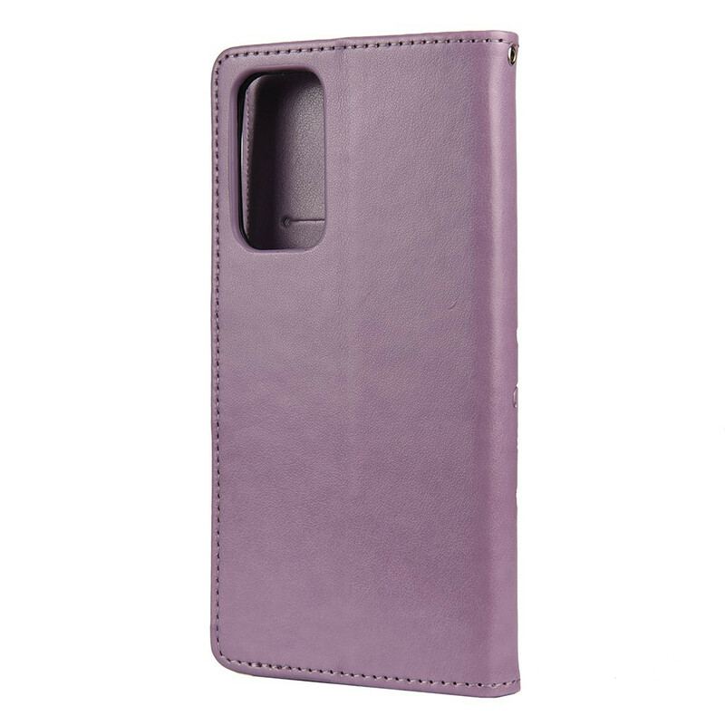 Flip Cover Xiaomi Mi 10T / 10T Pro Asiatiske Sommerfugle Og Blomster