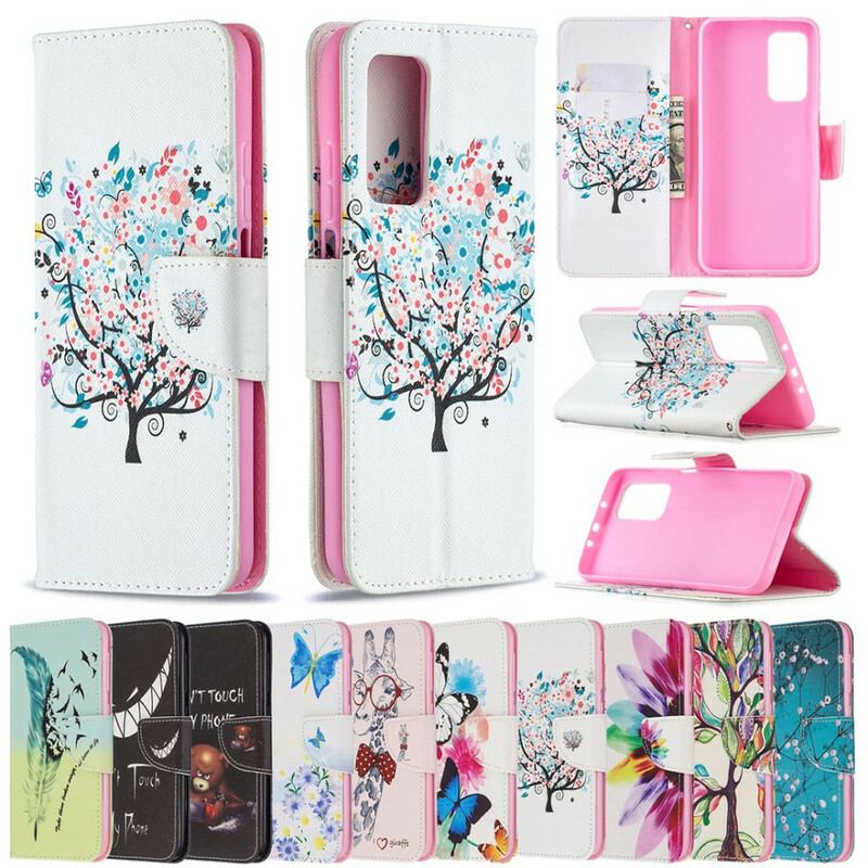 Flip Cover Xiaomi Mi 10T / 10T Pro Blomstret Træ