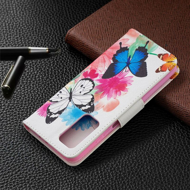 Flip Cover Xiaomi Mi 10T / 10T Pro Malede Sommerfugle