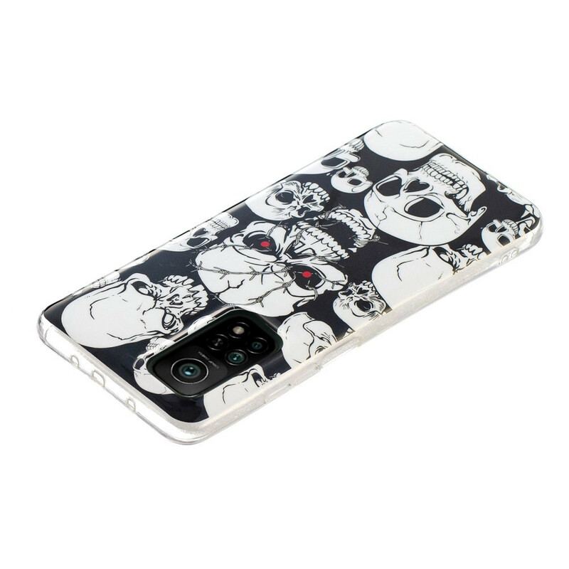 Mobilcover Xiaomi Mi 10T / 10T Pro Forsigtig Fluorescerende Kranier