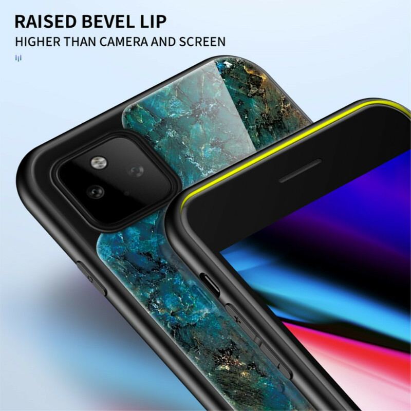 Cover Google Pixel 5A Premium Farver Hærdet Glas