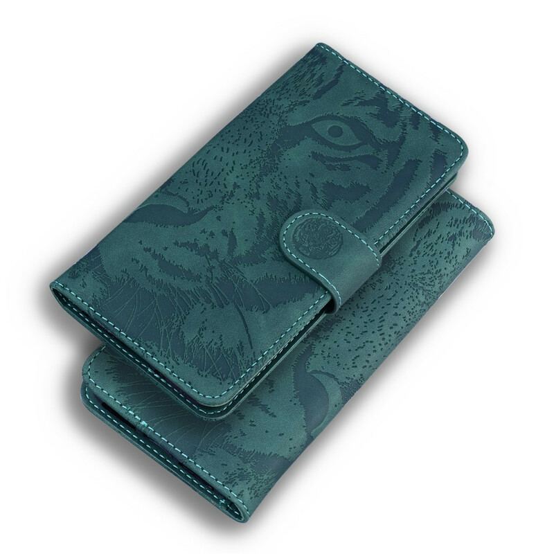 Flip Cover Google Pixel 5A Tiger Ansigtsprint