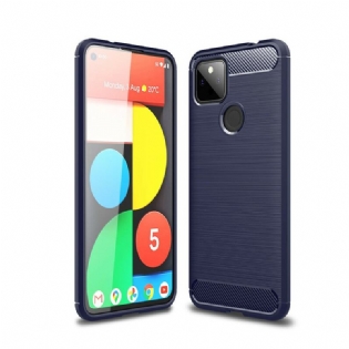 Mobilcover Google Pixel 5A Børstet Kulfiber