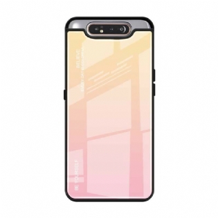 Cover Samsung Galaxy A80 / A90 Hærdet Glas Vær Dig Selv