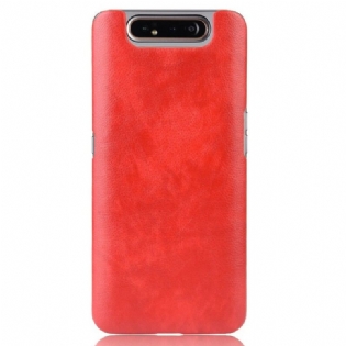 Cover Samsung Galaxy A80 / A90 Litchi Læder Effekt