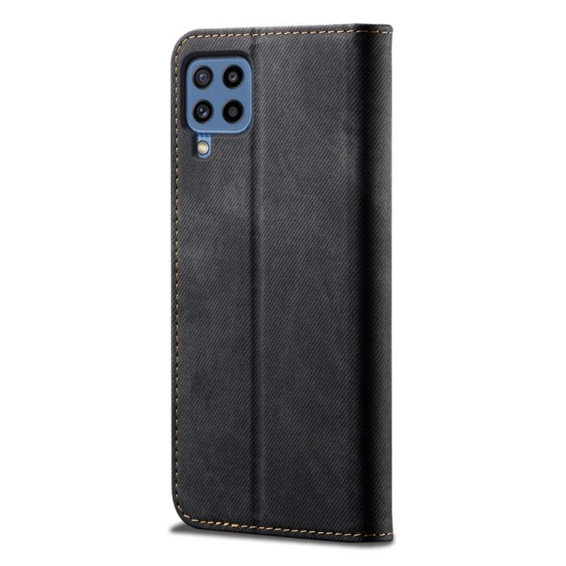 Cover Samsung Galaxy M32 Flip Cover Denim Stof