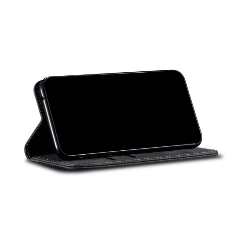 Cover Samsung Galaxy M32 Flip Cover Denim Stof