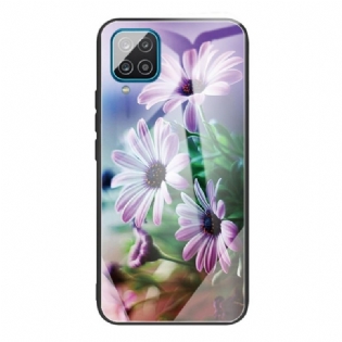 Cover Samsung Galaxy M32 Hærdet Glas Blomster