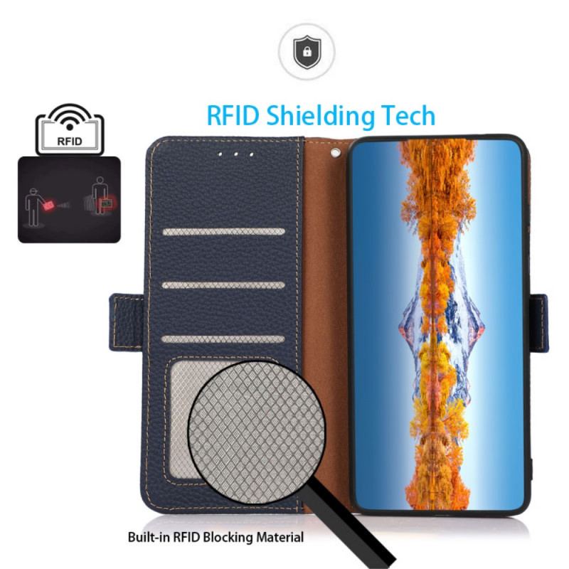 Flip Cover Samsung Galaxy M32 Litchi Læder Khazneh Rfid