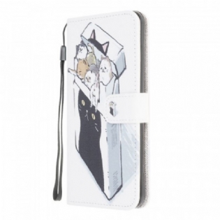 Flip Cover Samsung Galaxy M32 Med Snor Levering Thong Cats