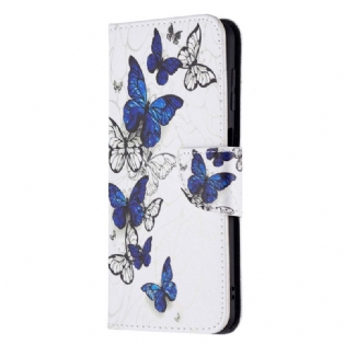 Flip Cover Samsung Galaxy M32 Sommerfugle Konger