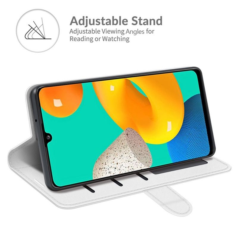 Læder Cover Samsung Galaxy M32 Klassisk Lædereffekt