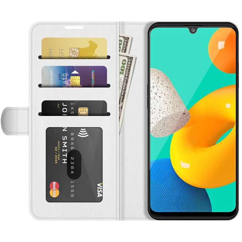 Læder Cover Samsung Galaxy M32 Klassisk Lædereffekt