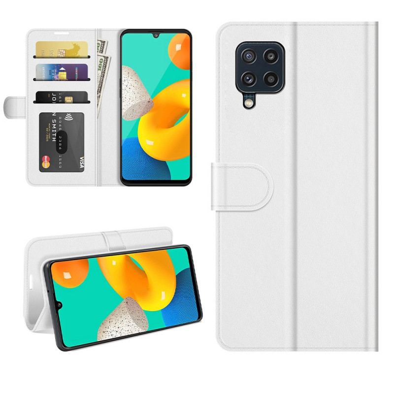 Læder Cover Samsung Galaxy M32 Klassisk Lædereffekt
