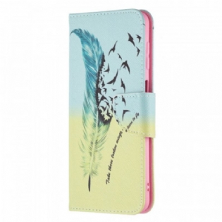 Læder Cover Samsung Galaxy M32 Lære At Flyve