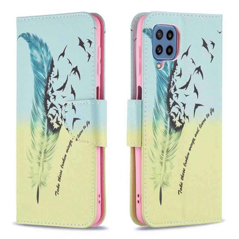 Læder Cover Samsung Galaxy M32 Lære At Flyve