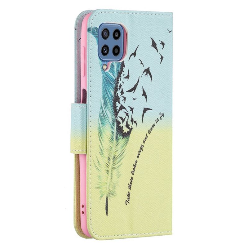 Læder Cover Samsung Galaxy M32 Lære At Flyve