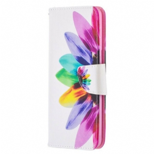 Flip Cover Samsung Galaxy S21 Plus 5G Akvarel Blomst