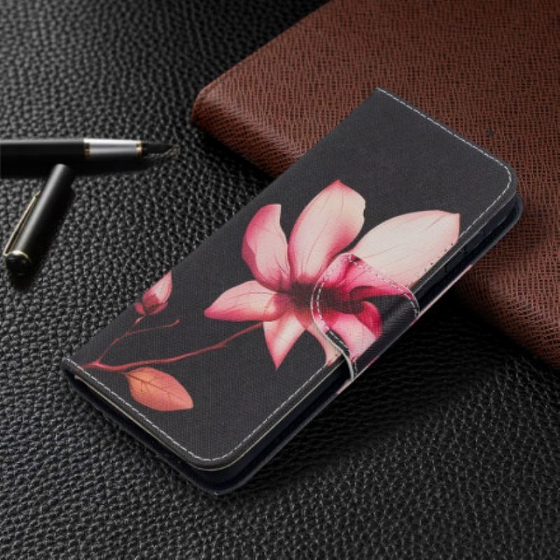Flip Cover Samsung Galaxy S21 Plus 5G Lyserød Blomst