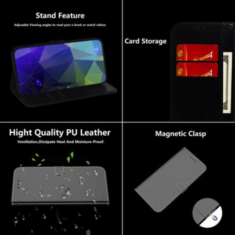 Flip Cover Samsung Galaxy S21 Plus 5G Spejlcover I Imiteret Læder