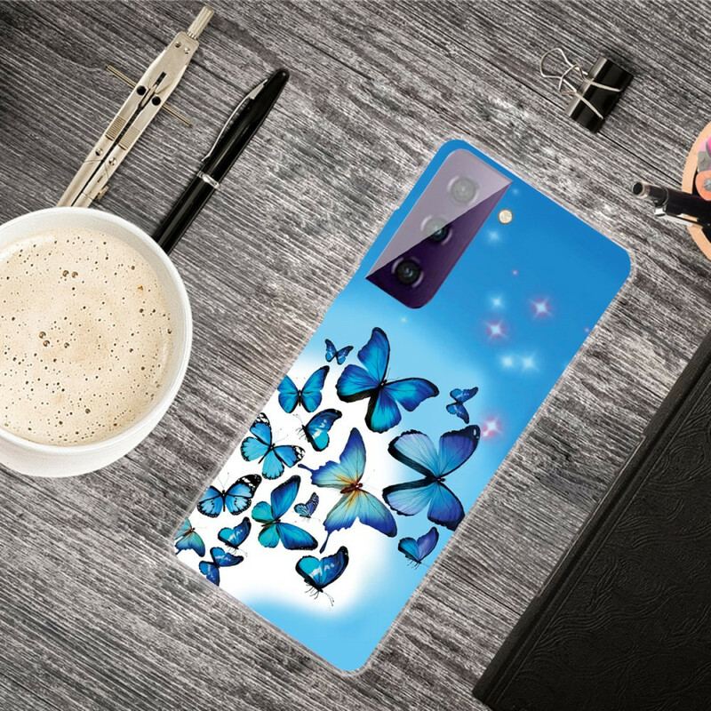 Mobilcover Samsung Galaxy S21 Plus 5G Sommerfugle Sommerfugle