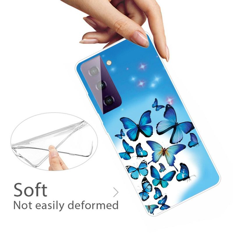 Mobilcover Samsung Galaxy S21 Plus 5G Sommerfugle Sommerfugle