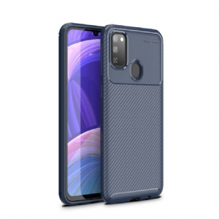 Cover Samsung Galaxy M21 Fleksibel Kulfibertekstur