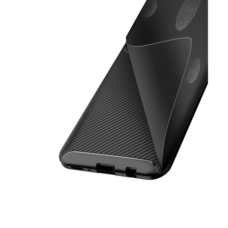 Cover Samsung Galaxy M21 Fleksibel Kulfibertekstur