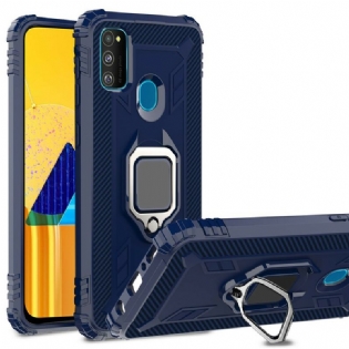 Cover Samsung Galaxy M21 Ring Og Kulfiber
