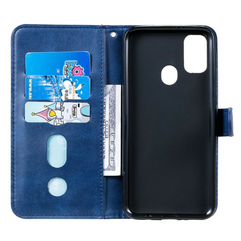 Flip Cover Samsung Galaxy M21 Vintage Møntpung