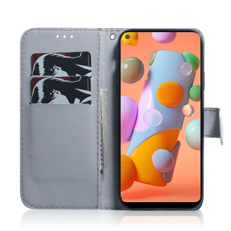 Flip Cover Samsung Galaxy M11 Blomstrende Trægren