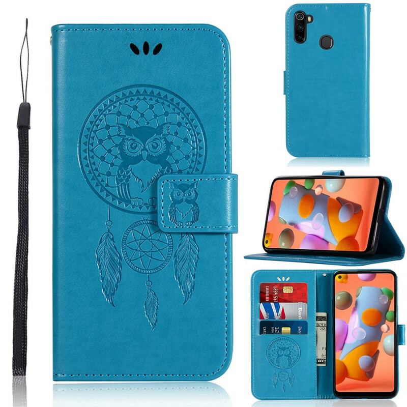 Flip Cover Samsung Galaxy M11 Drømmefanger Ugle I Lædereffekt